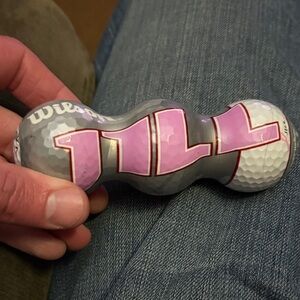 RARE Brand New 3 Pack Wilson Pink and Gray Golf Balls